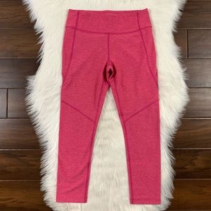 Outdoor Voices Pink Flamingo 3/4 Warmup Leggings